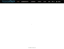 Tablet Screenshot of lessonpros.com